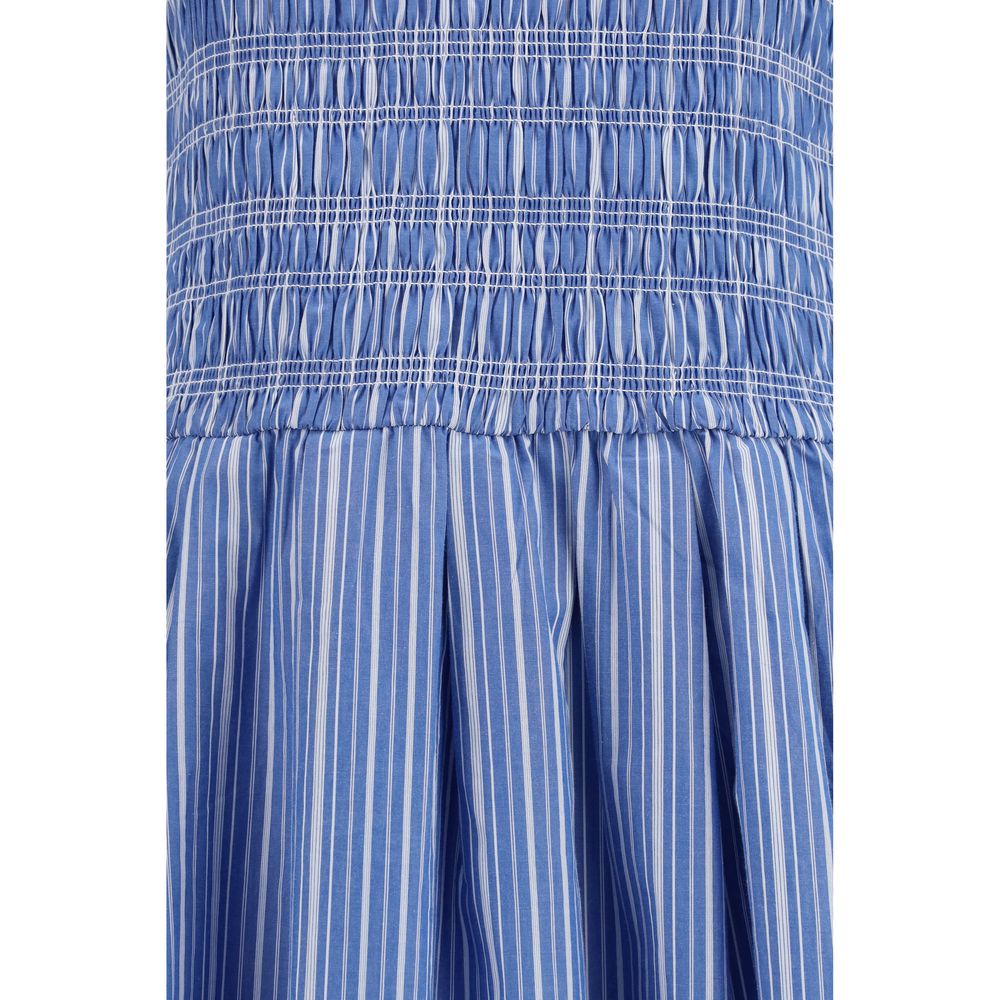 Ganni Blue Cotton Casual Dress