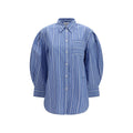 Ganni Blue Cotton Pattern Shirt