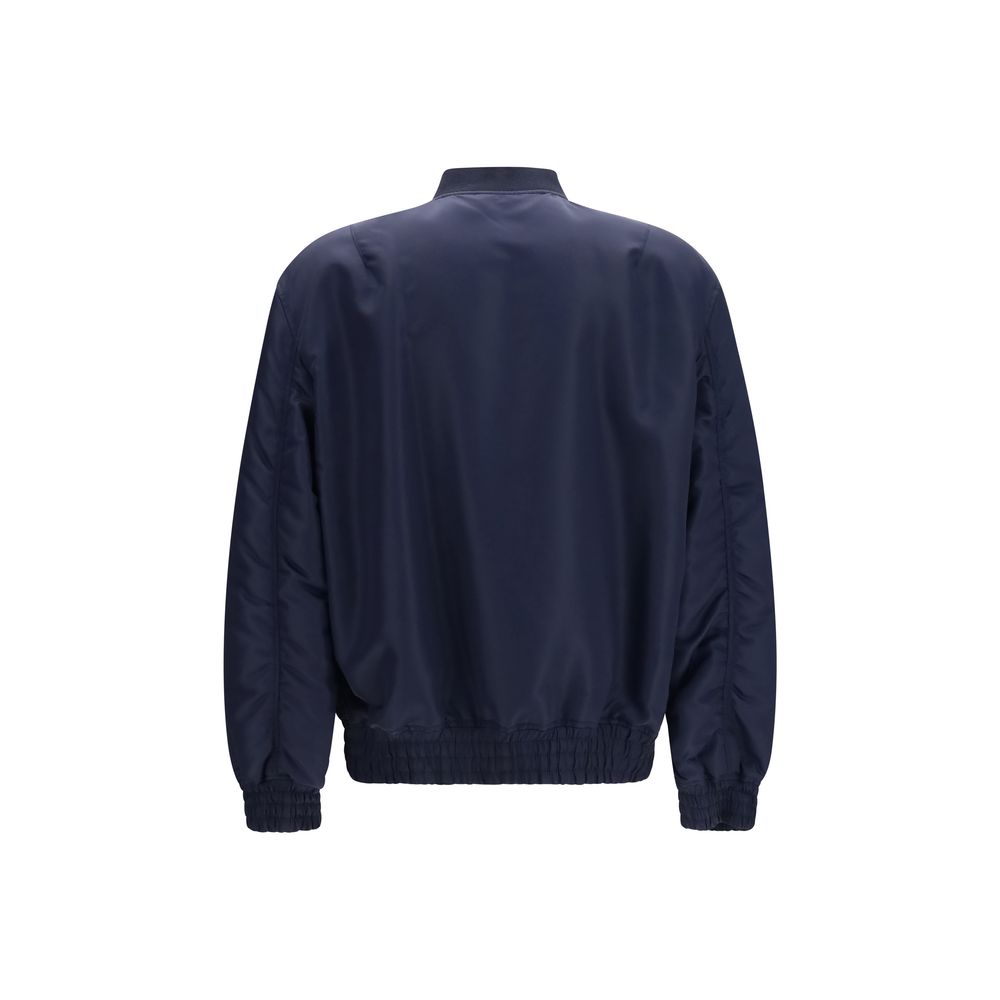 Valentino Garavani Blue Polyamide Bomber