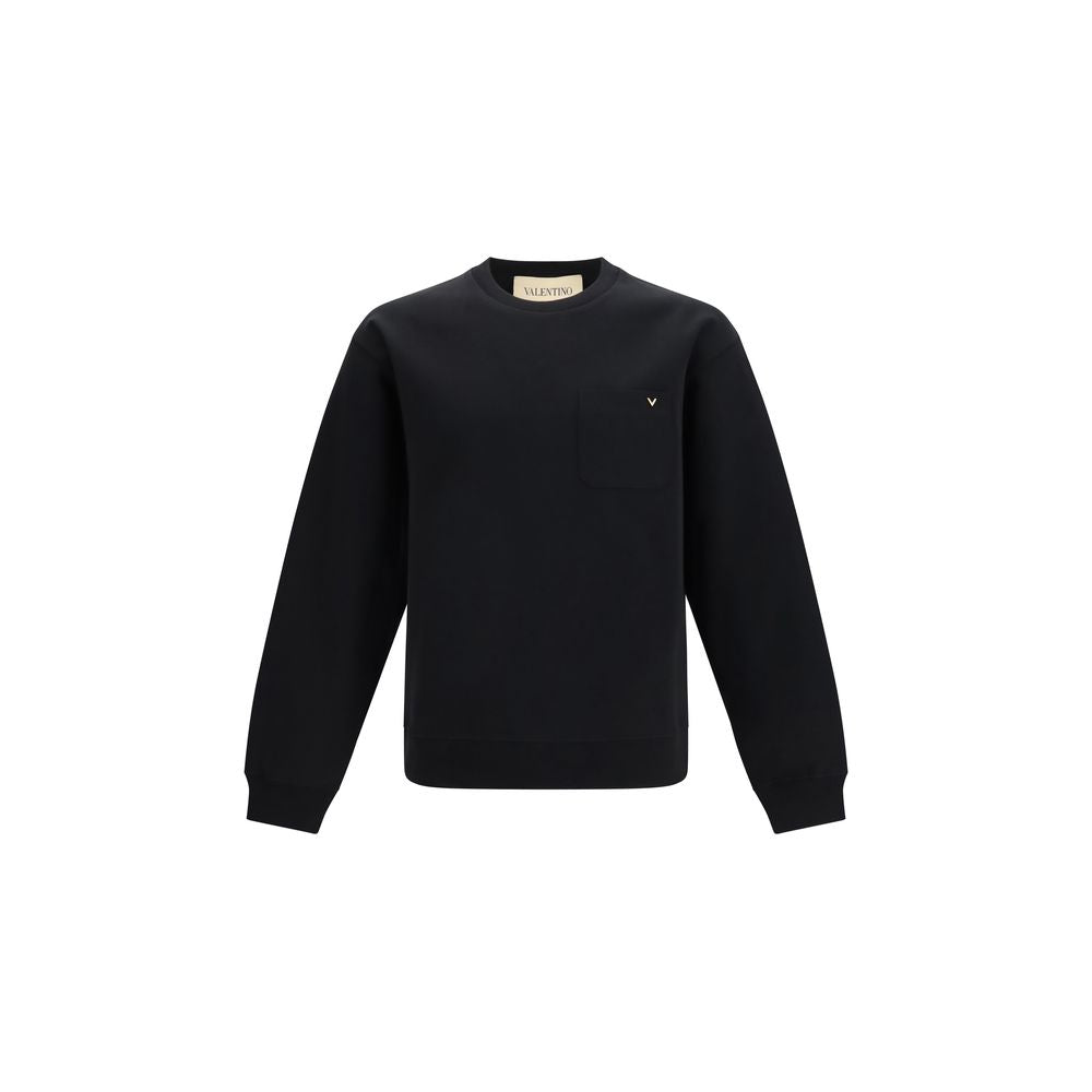 Valentino Garavani Black Cotton Sweatshirt