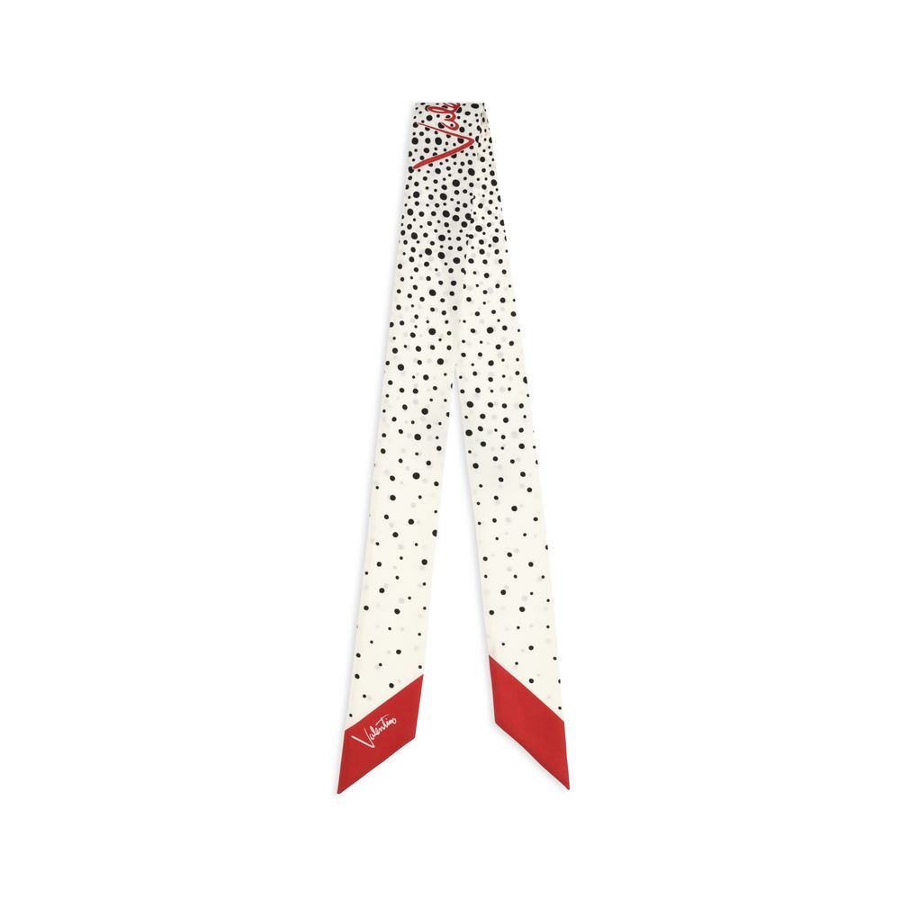 Valentino Garavani Beige Silk Scarf