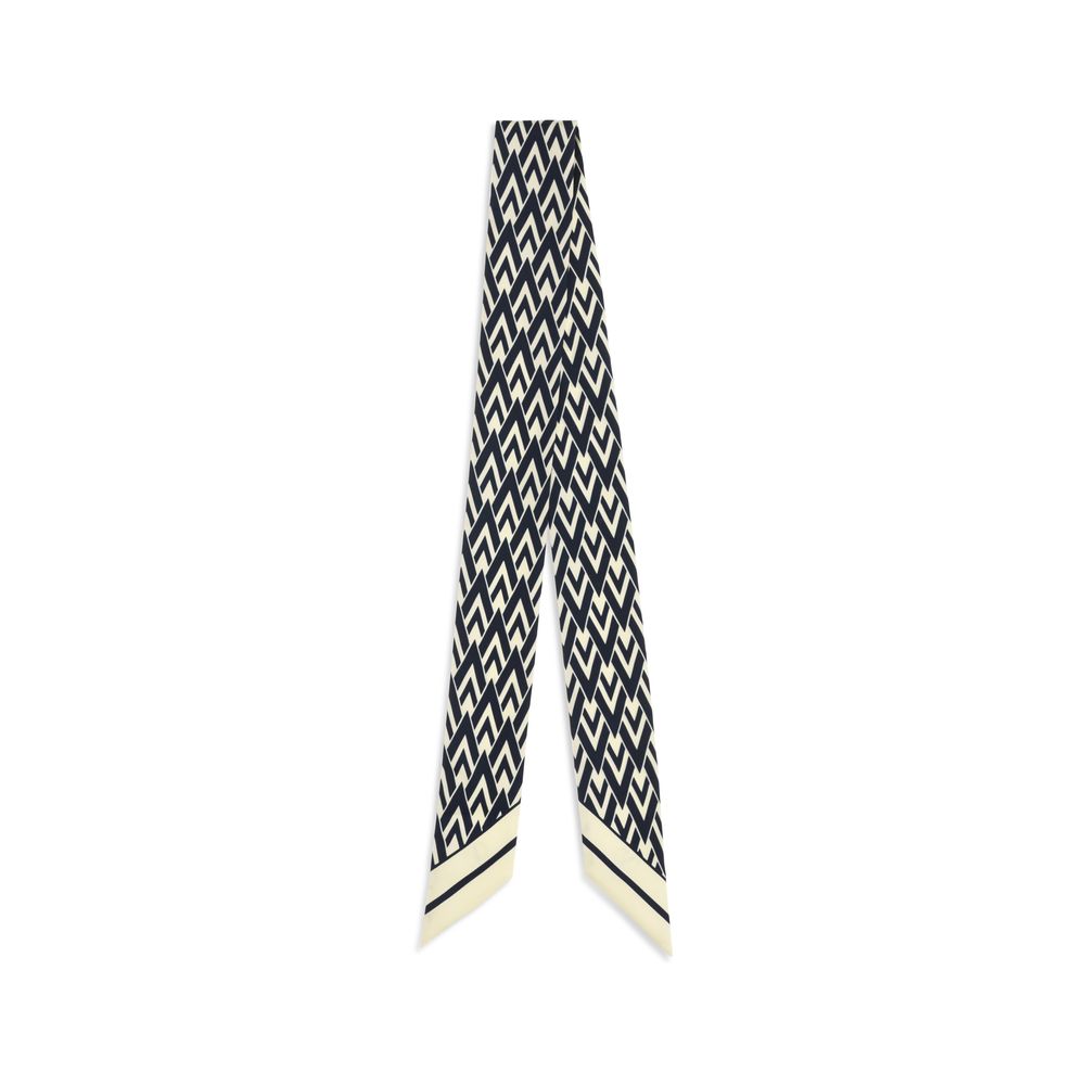 Valentino Garavani Blue Silk Scarf