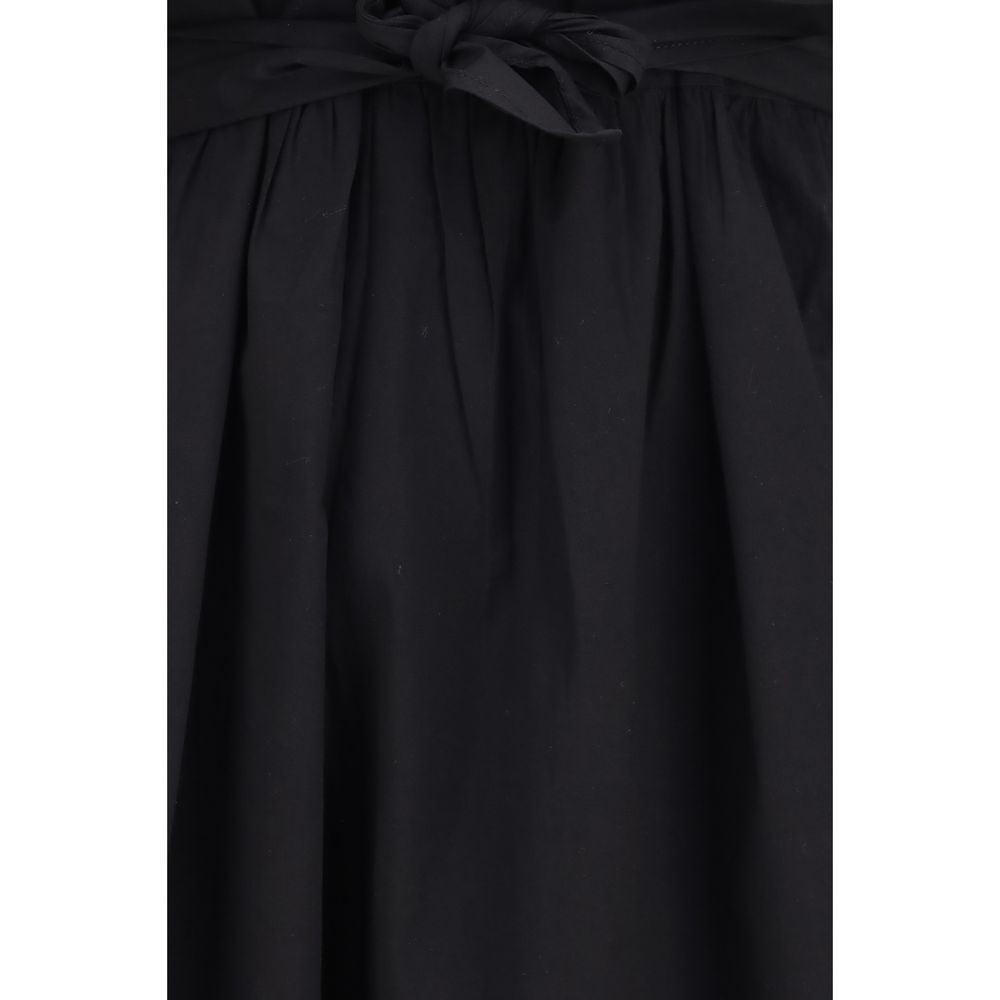 Ganni Black Cotton Casual Dress