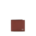 Valentino Garavani Bordeaux Calf Leather Bos Taurus Wallet