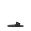 Valentino Garavani Black Rubber Flat Sandals