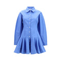 Ganni Blue Cotton Casual Dress