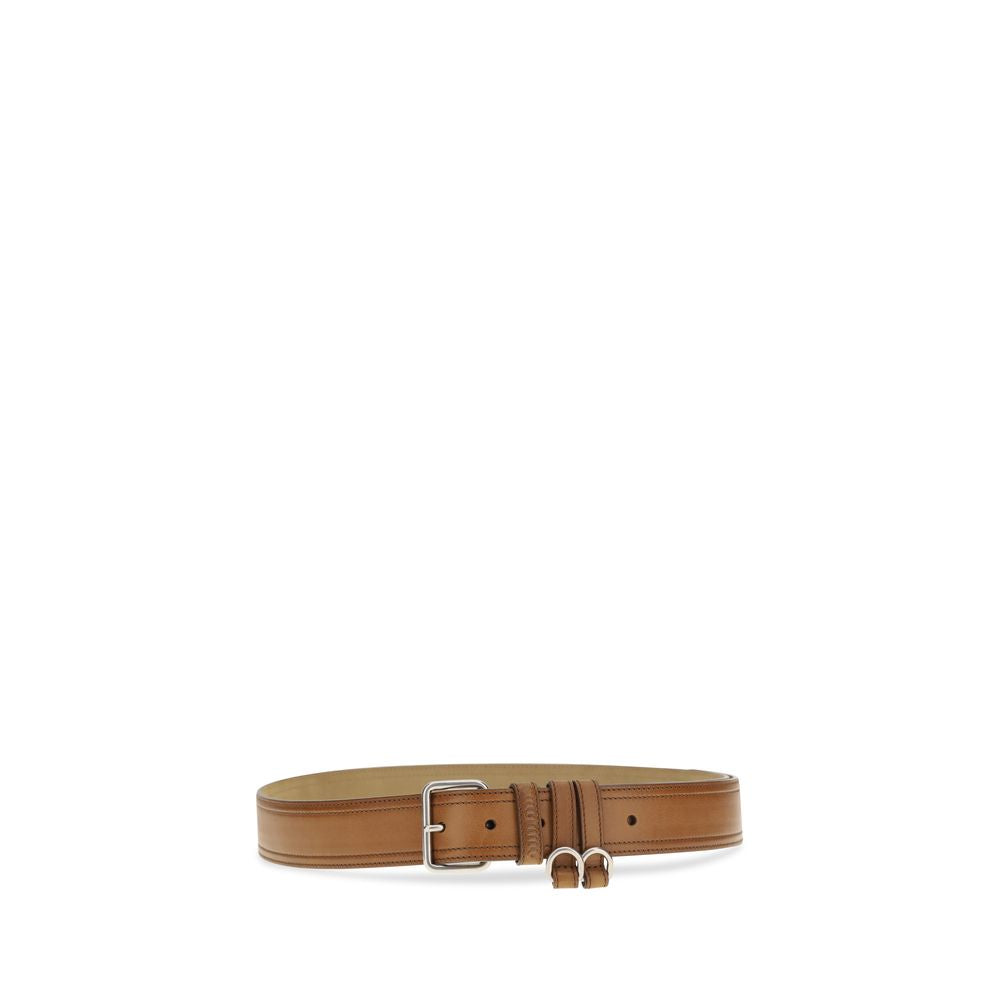 Miu Miu Brown Calf Leather Bos Taurus Regular Belt