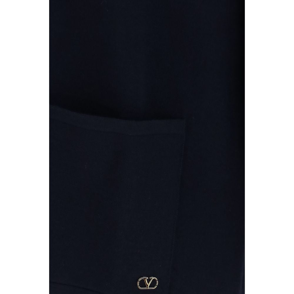 Valentino Garavani Blue Wool Oves Aries Cardigan
