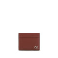 Valentino Garavani Bordeaux Calf Leather Bos Taurus Wallet