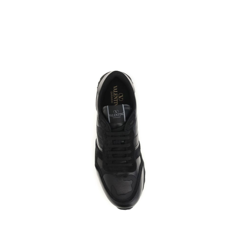 Valentino Garavani Black Polyester Athletic Sneakers