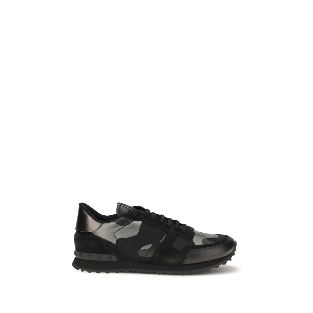 Valentino Garavani Black Polyamide Athletic Sneakers