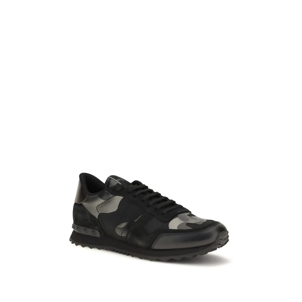 Valentino Garavani Black Polyamide Athletic Sneakers