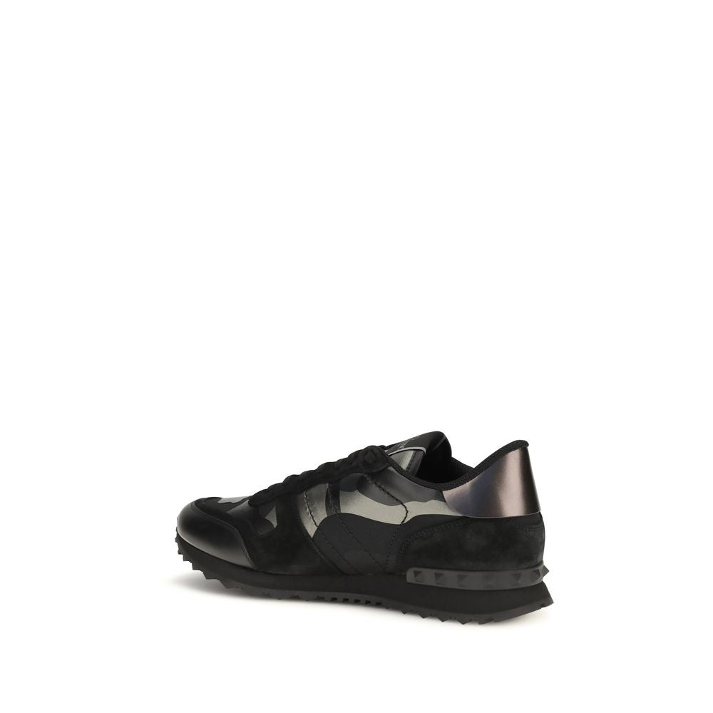 Valentino Garavani Black Polyamide Athletic Sneakers