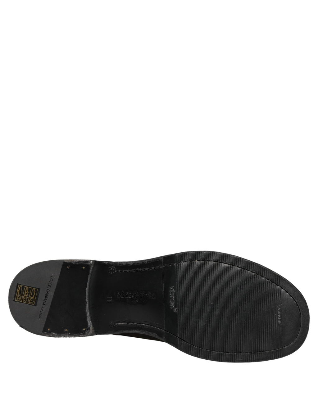 Dolce & Gabbana Black Leather Lace Up Derby Dress Men Shoes