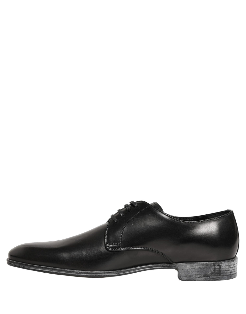 Dolce & Gabbana Dress Black Leather Lace Up Derby Men Shoes