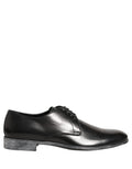 Dolce & Gabbana Dress Black Leather Lace Up Derby Men Shoes