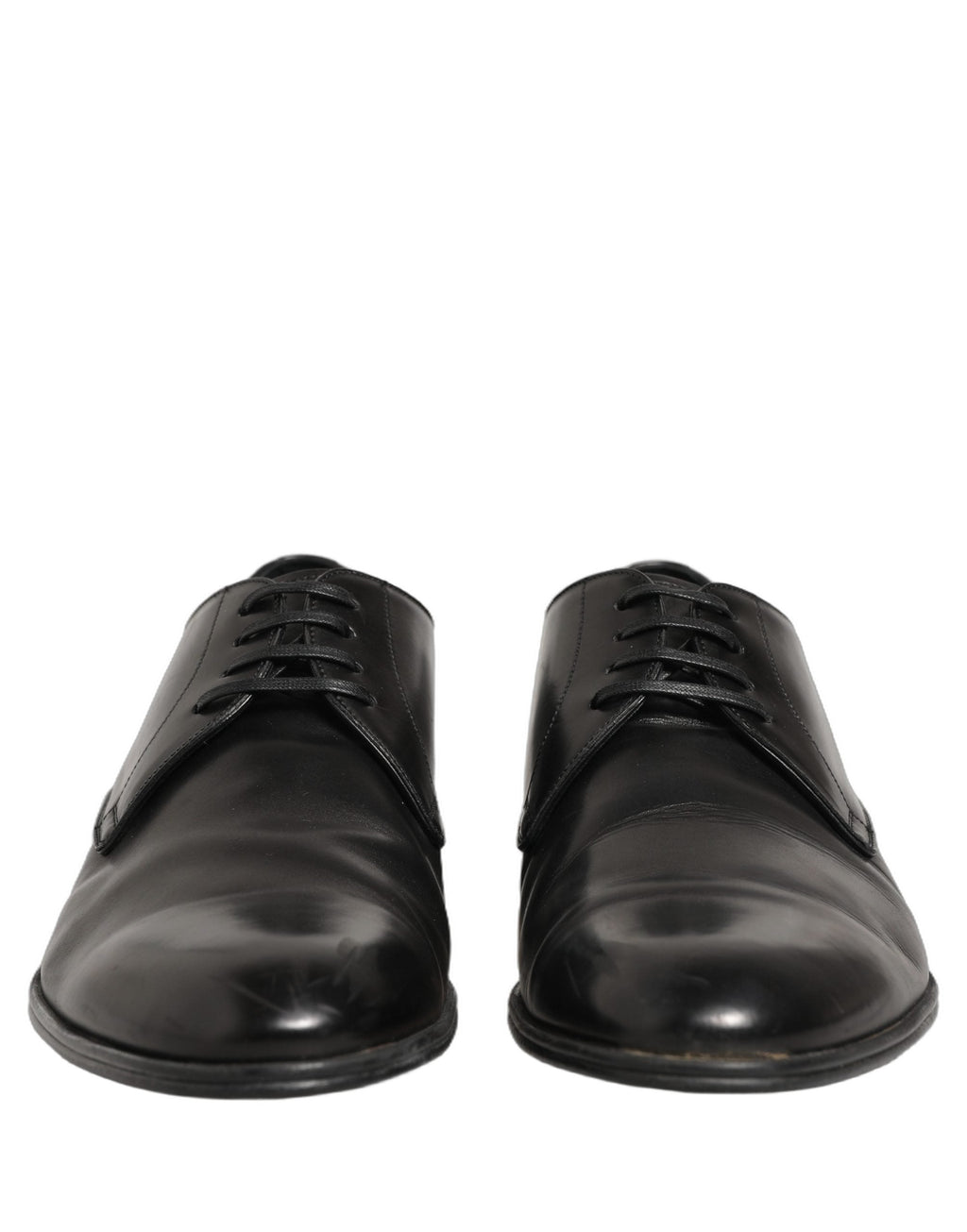 Dolce & Gabbana Dress Black Leather Lace Up Derby Shoes