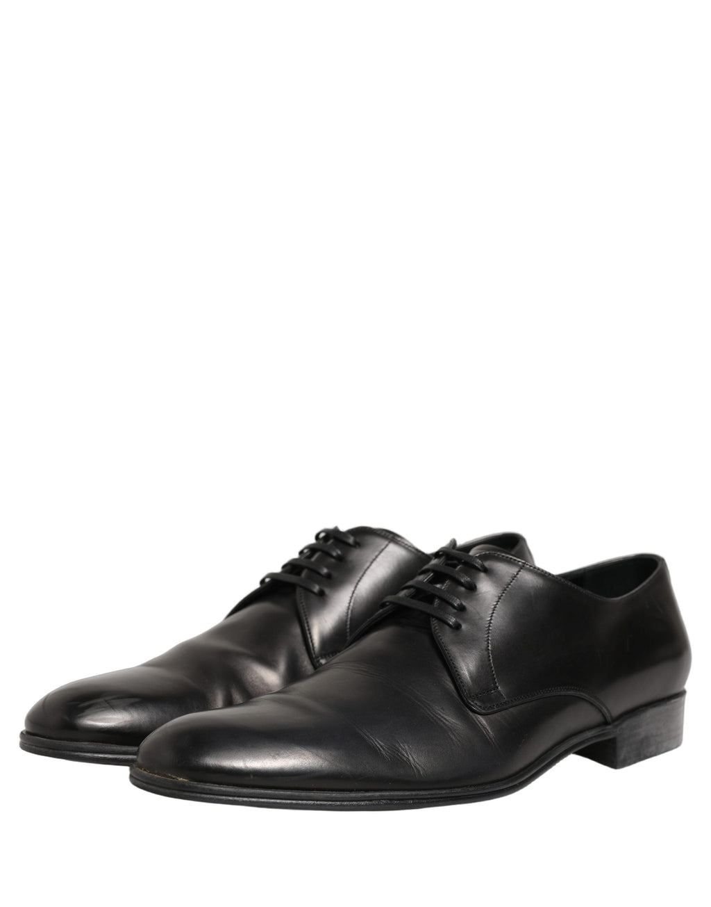 Dolce & Gabbana Dress Black Leather Lace Up Derby Shoes