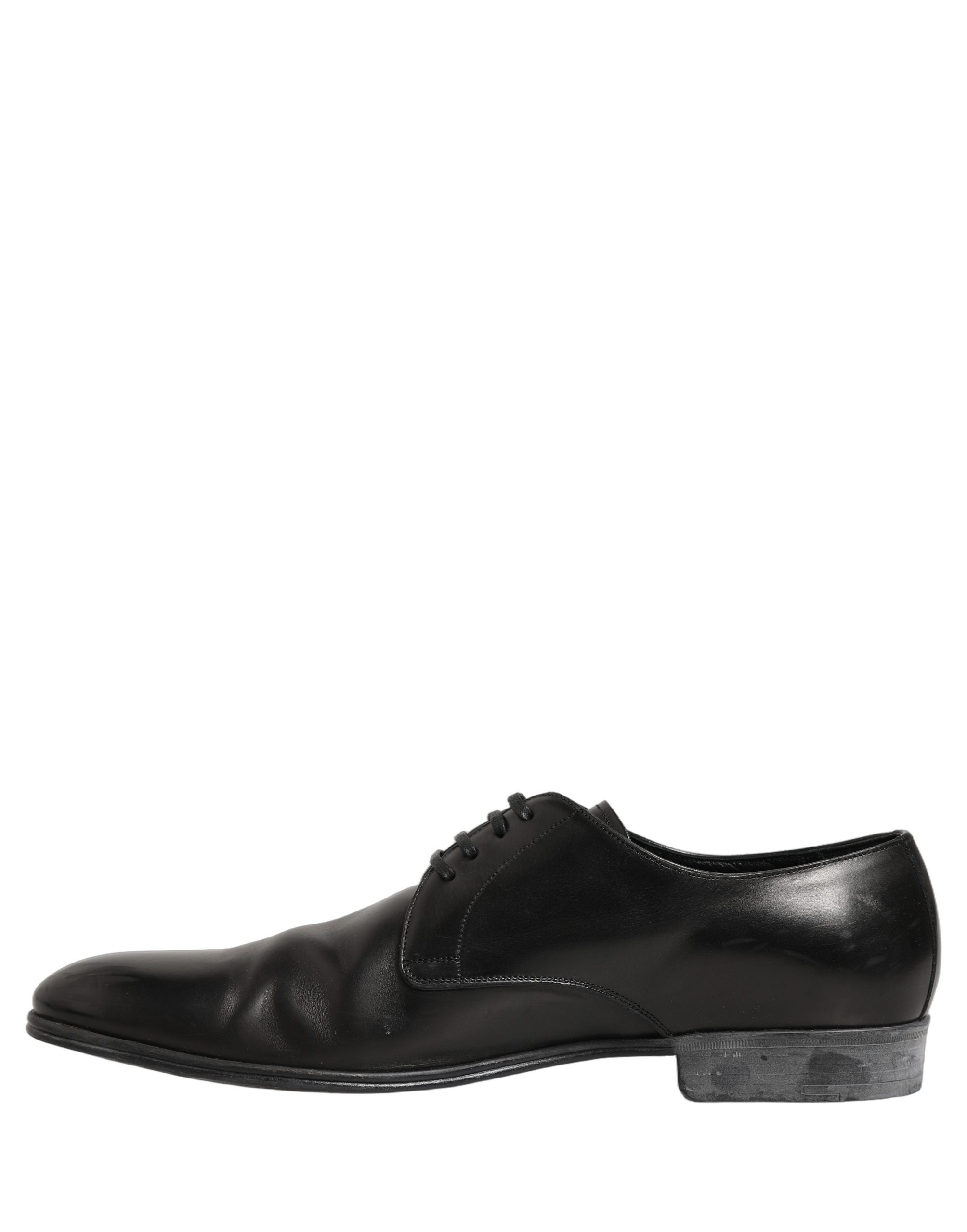 Dolce & Gabbana Dress Black Leather Lace Up Derby Shoes