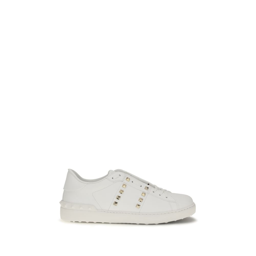 Valentino Garavani White Calf Leather Bos Taurus Sneakers