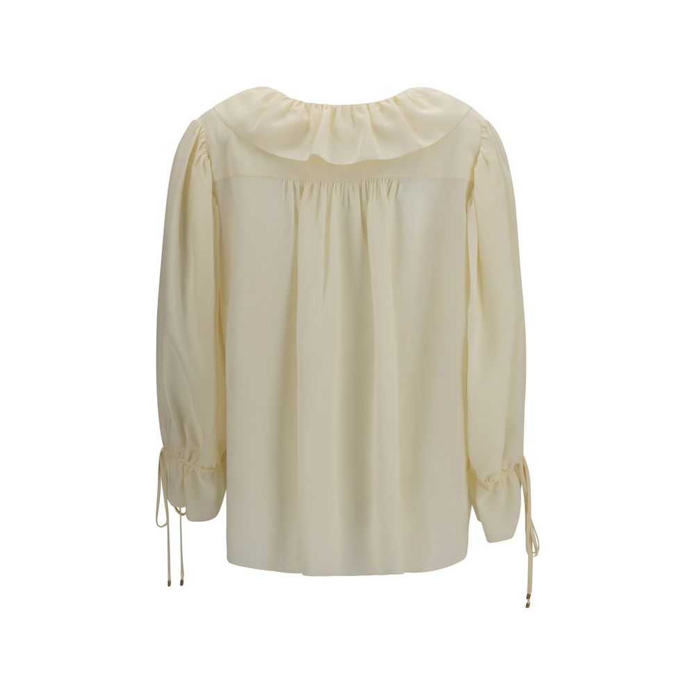 Chloé Beige Silk Blouse