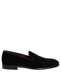 Dolce & Gabbana Black Velvet Loafers Formal Men Dress Shoes