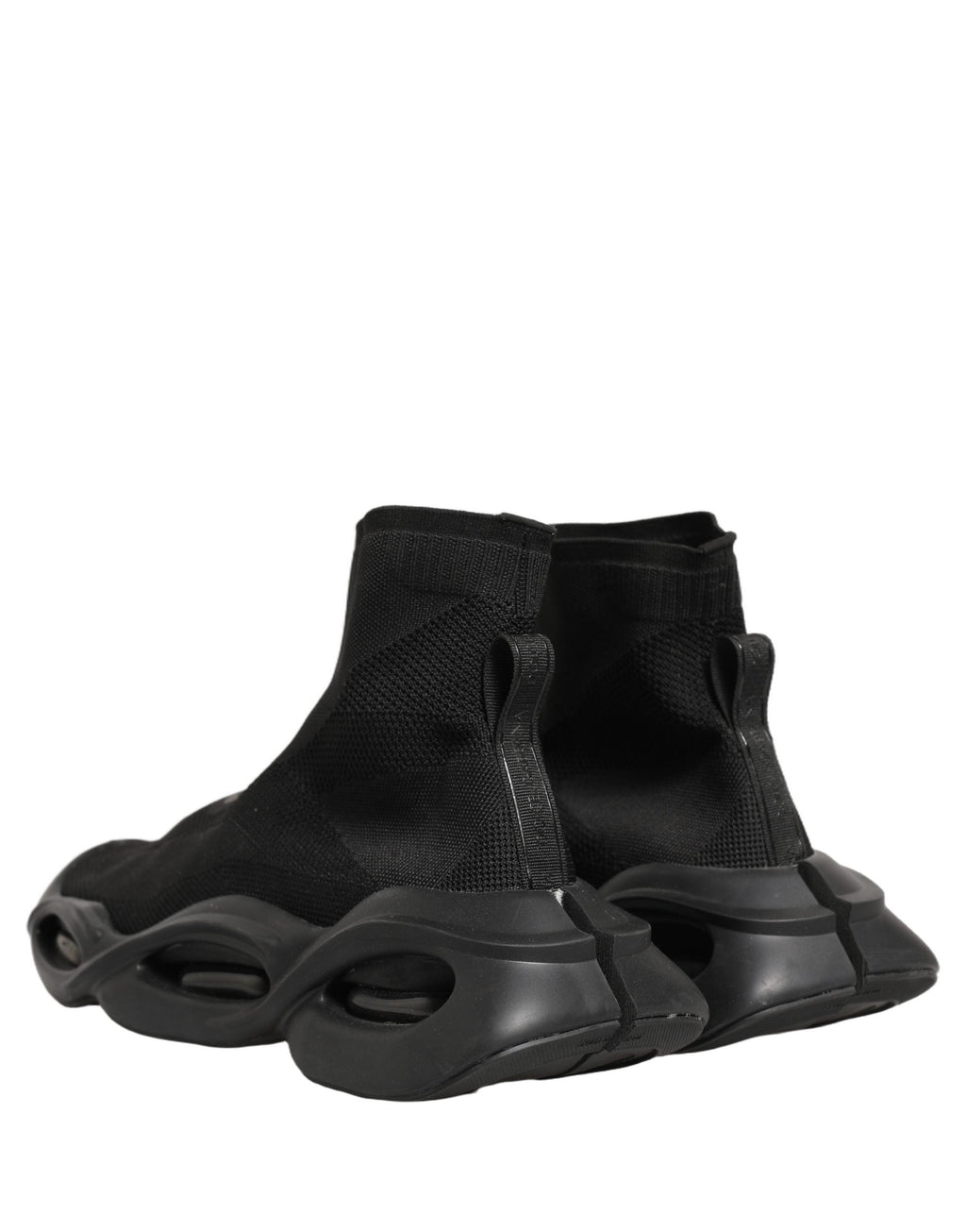 Dolce & Gabbana Black Slip On Wave Socks Men Sneakers Shoes