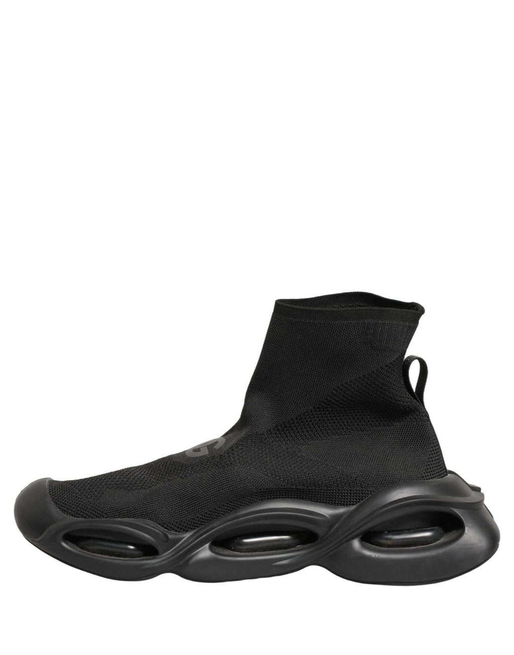 Dolce & Gabbana Black Slip On Wave Socks Men Sneakers Shoes