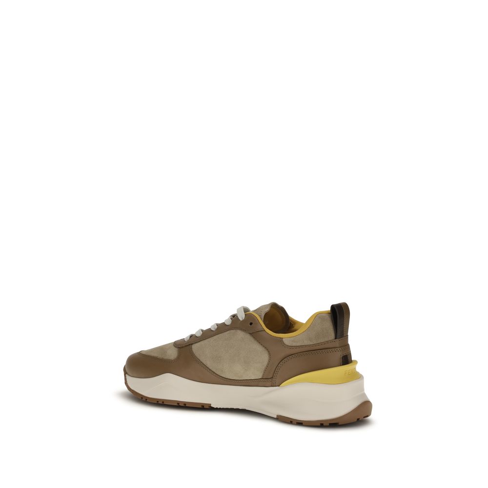 Fendi Multicolor Calf Leather Bos Taurus Athletic Sneakers