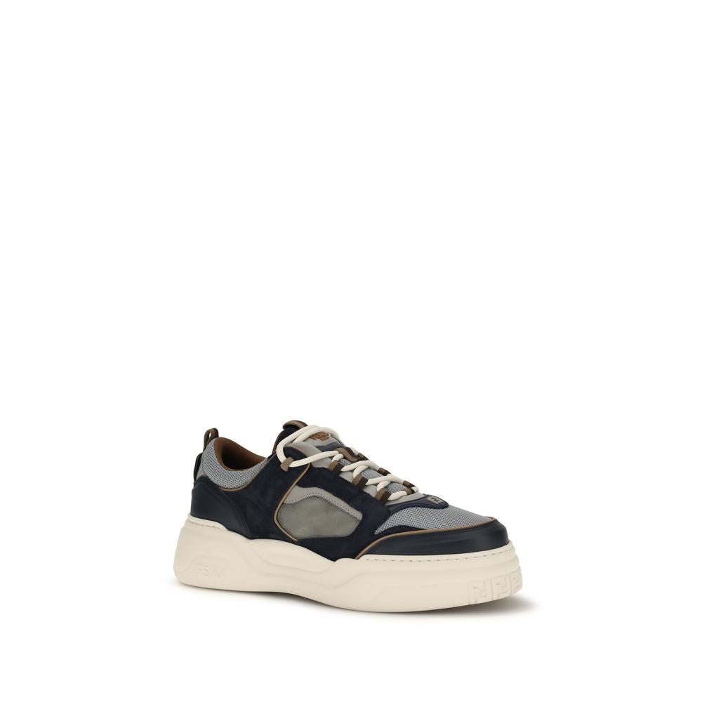 Fendi Multicolor Calf Leather Bos Taurus Athletic Sneakers