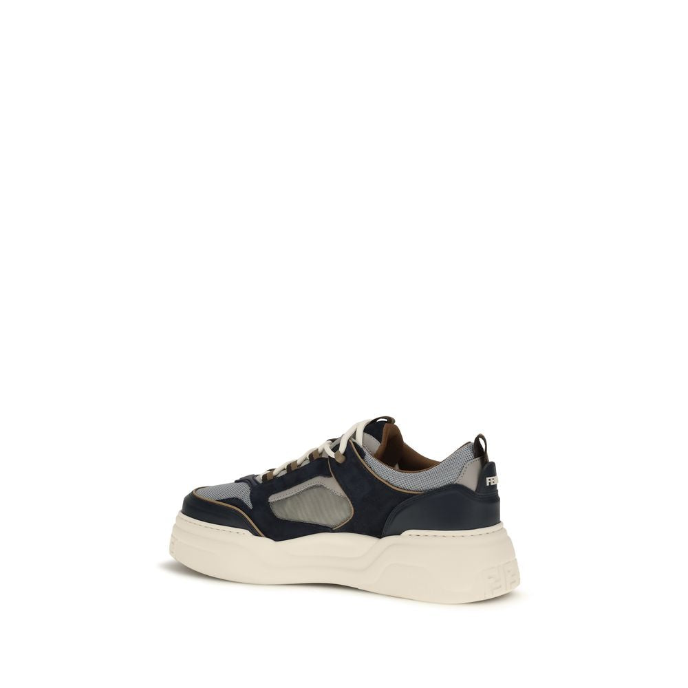 Fendi Multicolor Calf Leather Bos Taurus Athletic Sneakers