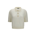 Balmain White Wool Oves Aries Polo Shirt