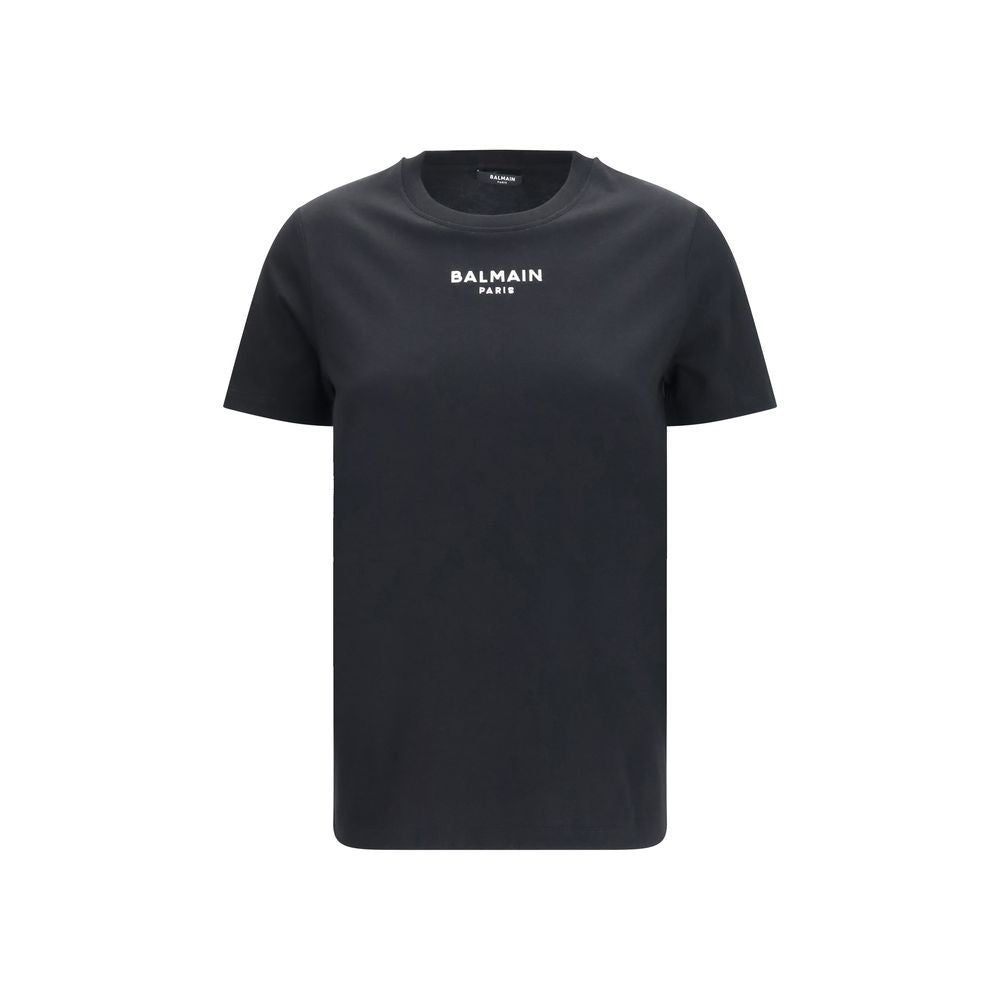 Balmain Black Cotton T-Shirt