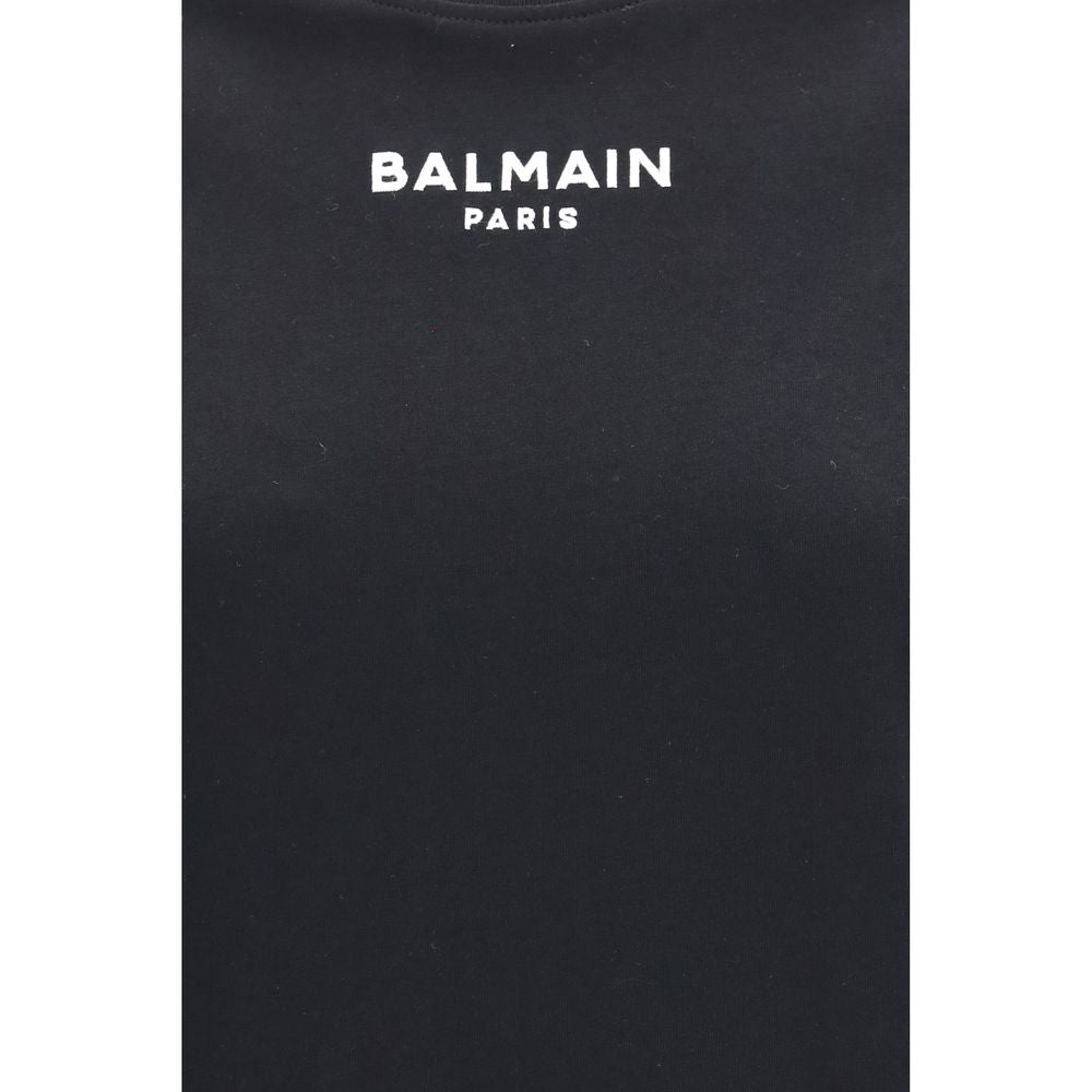Balmain Black Cotton T-Shirt
