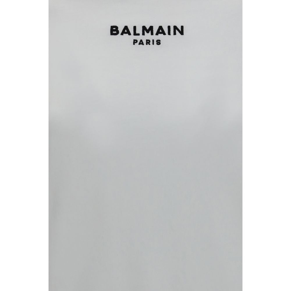 Balmain White Cotton T-Shirt