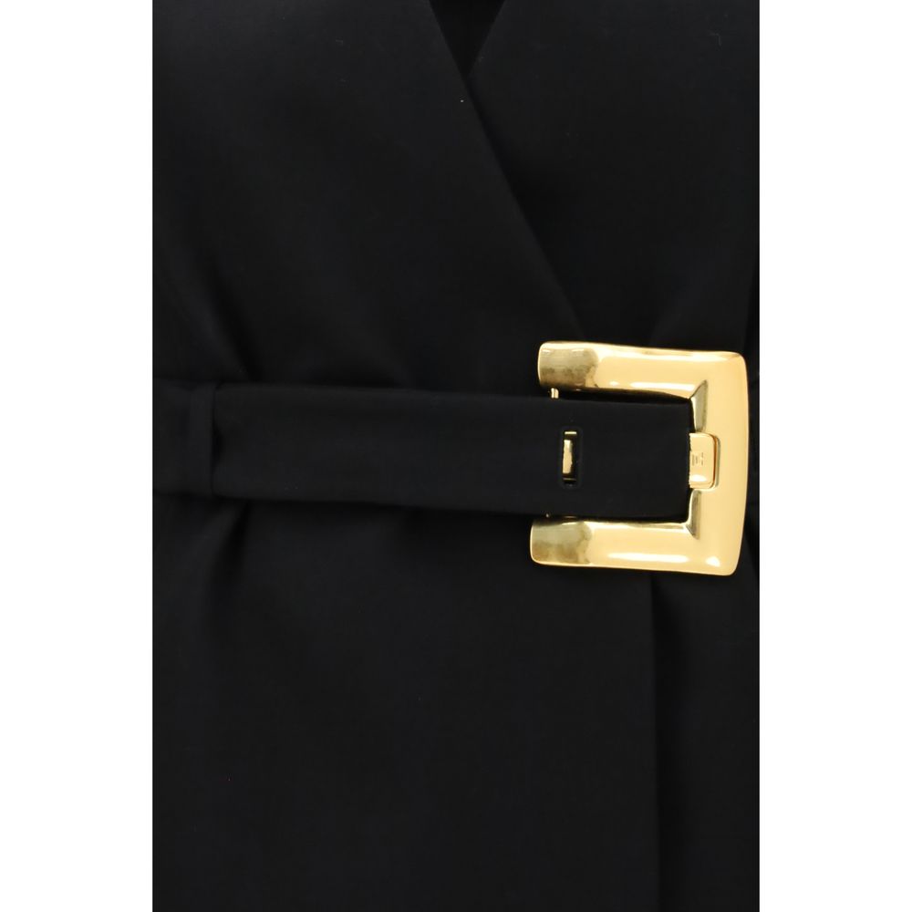 Balmain Black Wool Oves Aries Blazer
