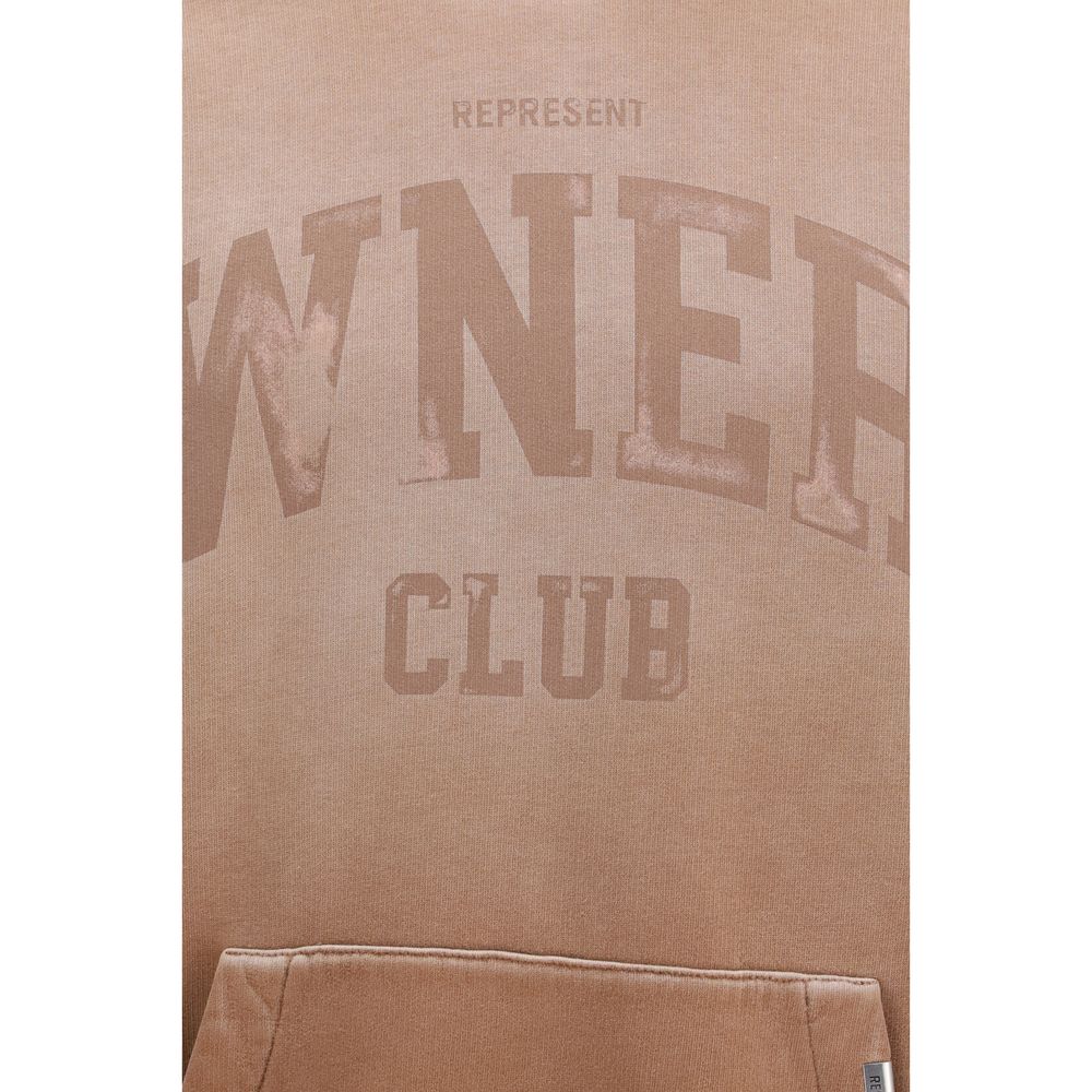 Represent Beige Cotton Sweatshirt