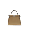 Fendi Beige Calf Leather Bos Taurus Handbag