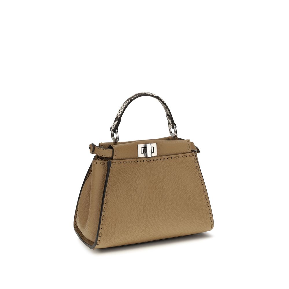 Fendi Beige Calf Leather Bos Taurus Handbag