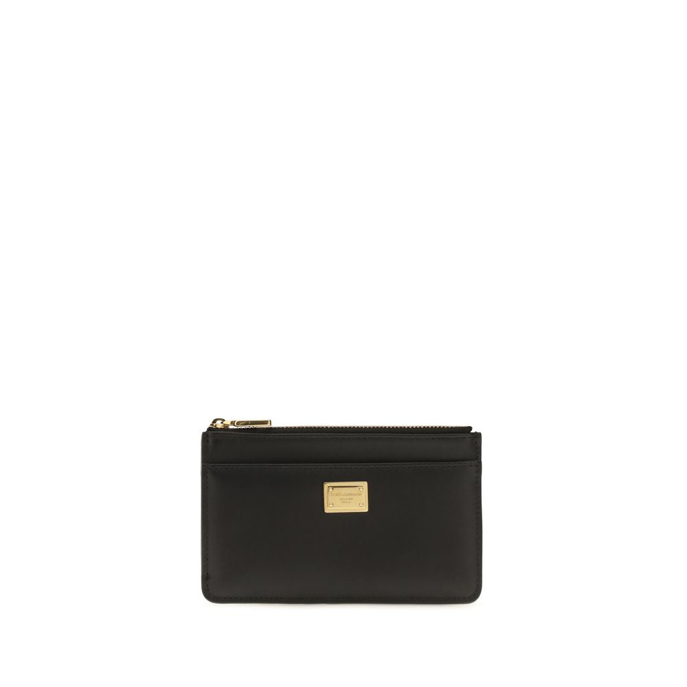 Dolce & Gabbana Black Calf Leather Bos Taurus Wallet