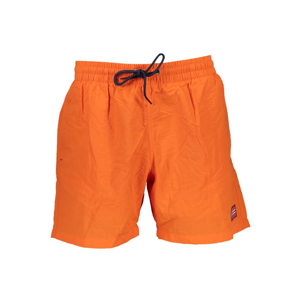 Norway 1963 Orange Polymide Men's Swimwear
