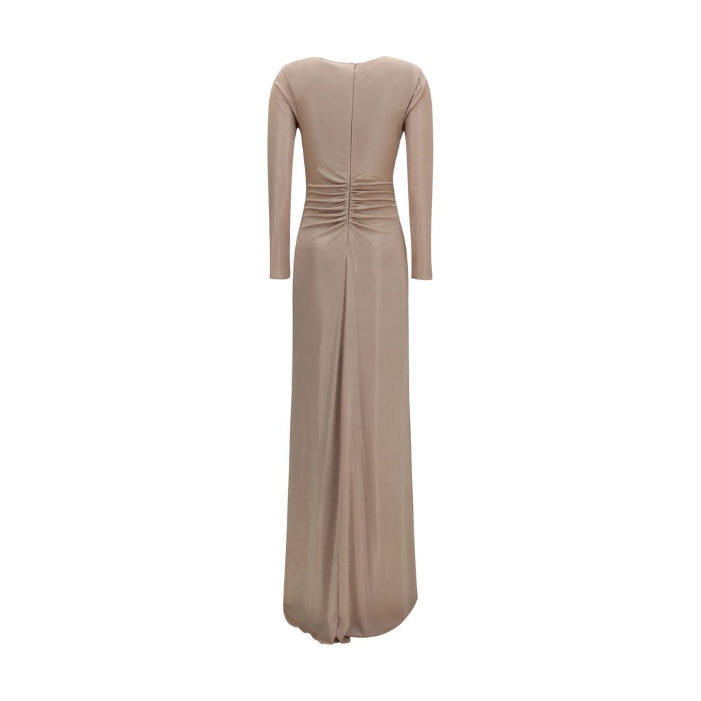 Nissa Beige Polyester Casual Dress