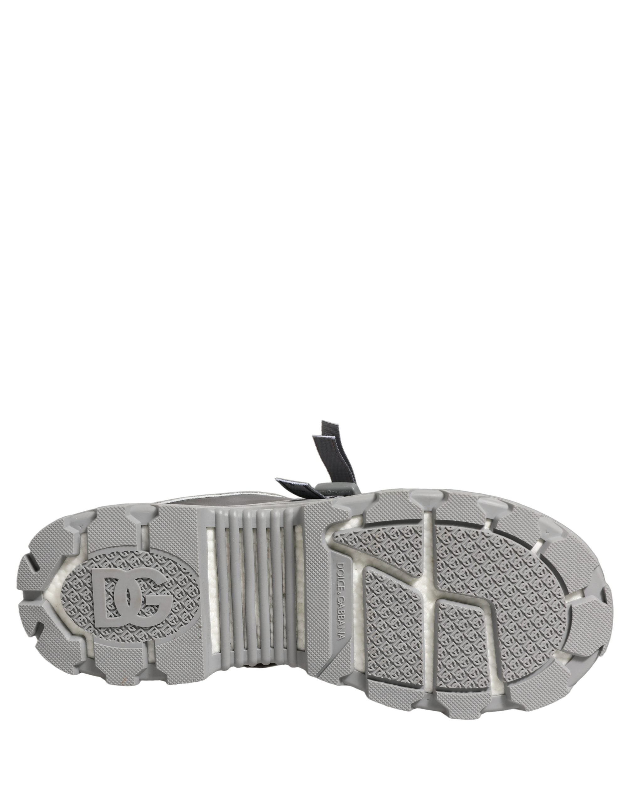 Dolce & Gabbana Gray Airmaster Panelled Low Top Men Sneakers Shoes