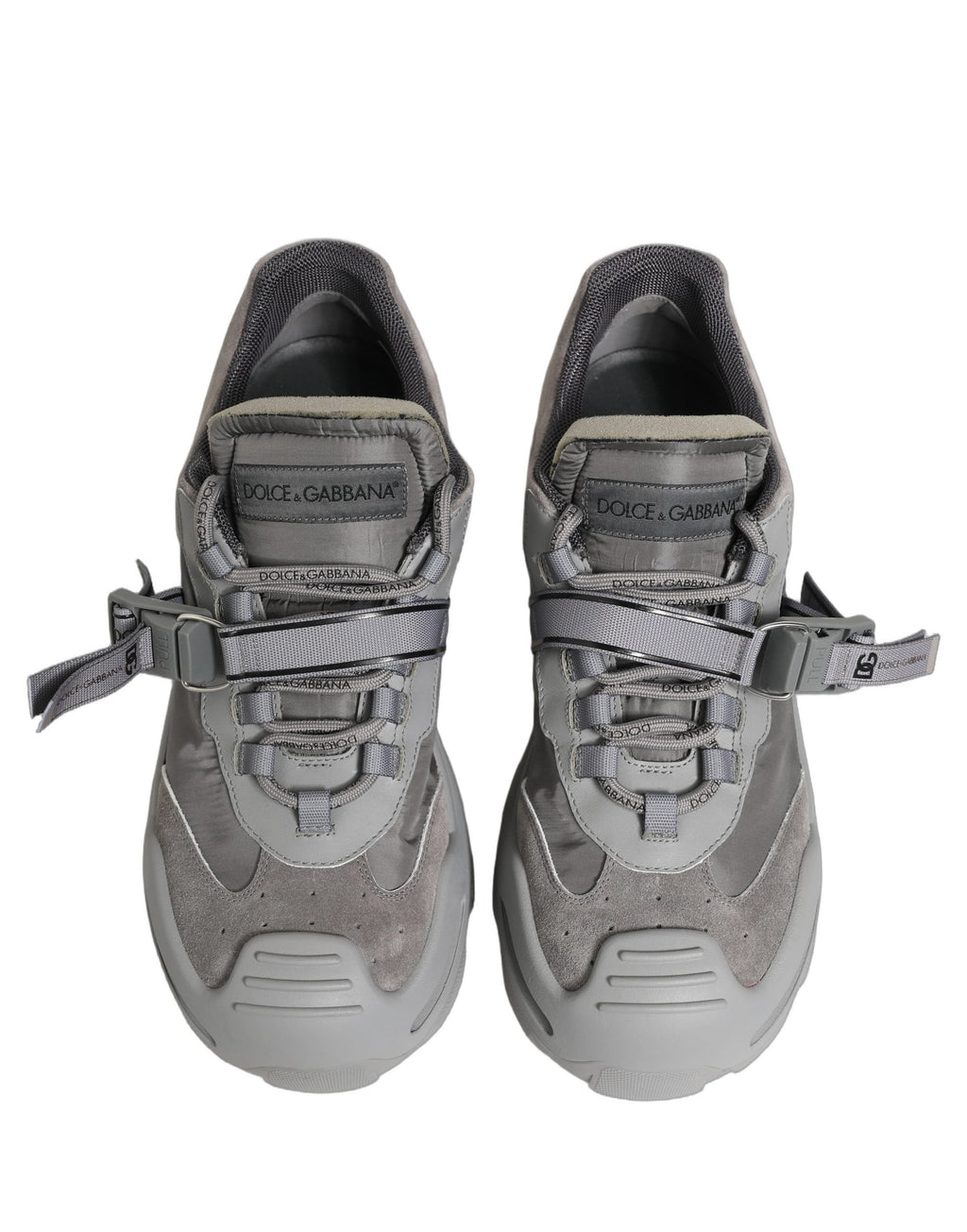 Dolce & Gabbana Gray Airmaster Panelled Low Top Men Sneakers Shoes
