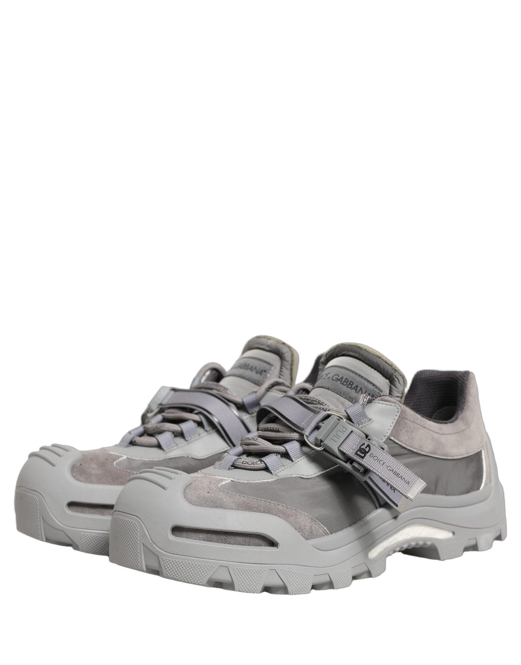 Dolce & Gabbana Gray Airmaster Panelled Low Top Men Sneakers Shoes
