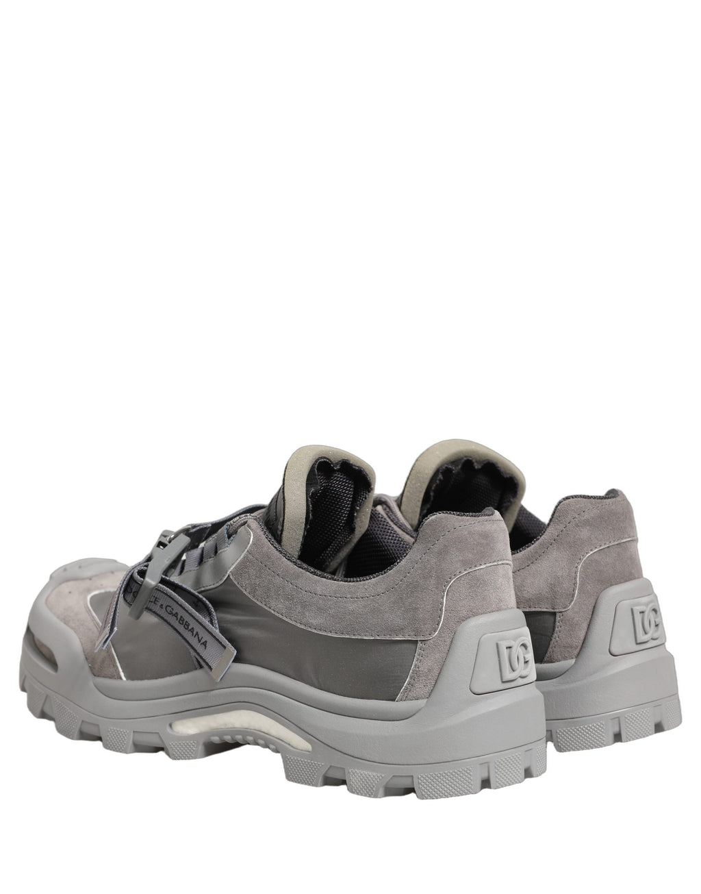 Dolce & Gabbana Gray Airmaster Panelled Low Top Men Sneakers Shoes