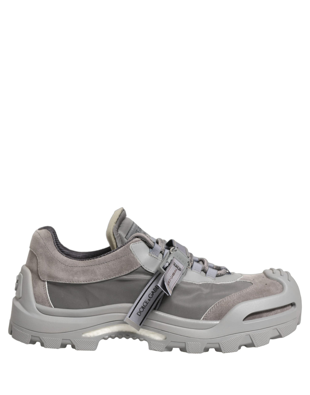 Dolce & Gabbana Gray Airmaster Panelled Low Top Men Sneakers Shoes