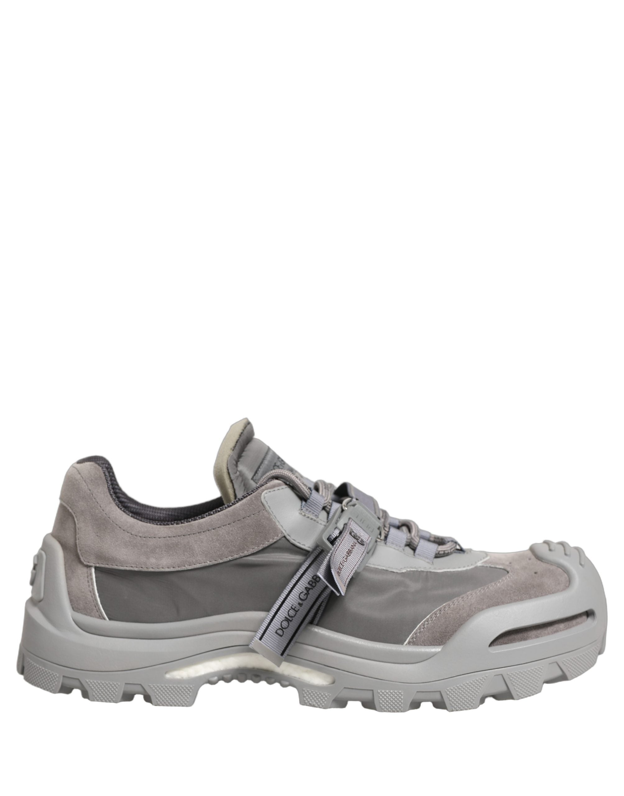 Dolce & Gabbana Gray Airmaster Panelled Low Top Men Sneakers Shoes
