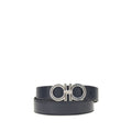 Ferragamo Blue Calf Leather Bos Taurus Regular Belt