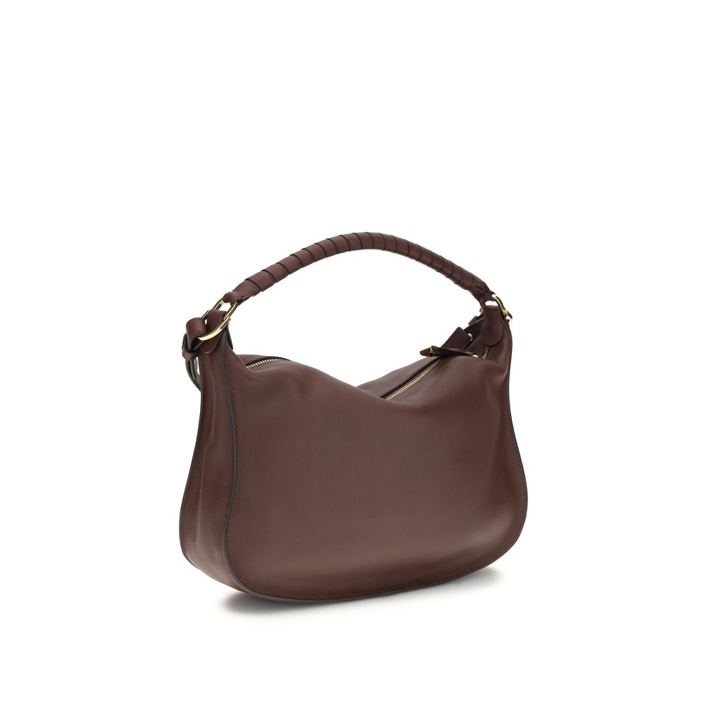 Chloé Bordeaux Calf Leather Bos Taurus Shoulder Bag